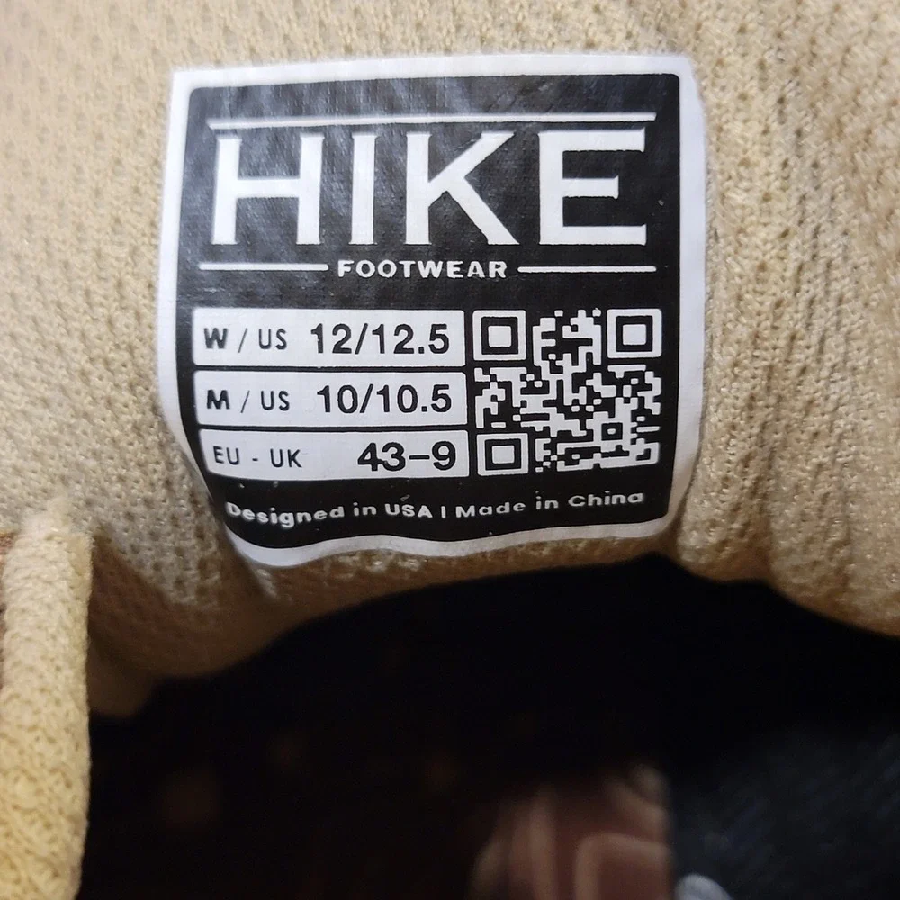 Hike Footwear Men 10 10.5 Barefoot Wide Toe Box Brown Suede Minimalist Sneakers